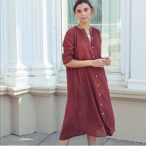 Mille Jasmine Dress Resort & Travel Size Medium | Canelle Gauze Cotton‎ Cover-Up